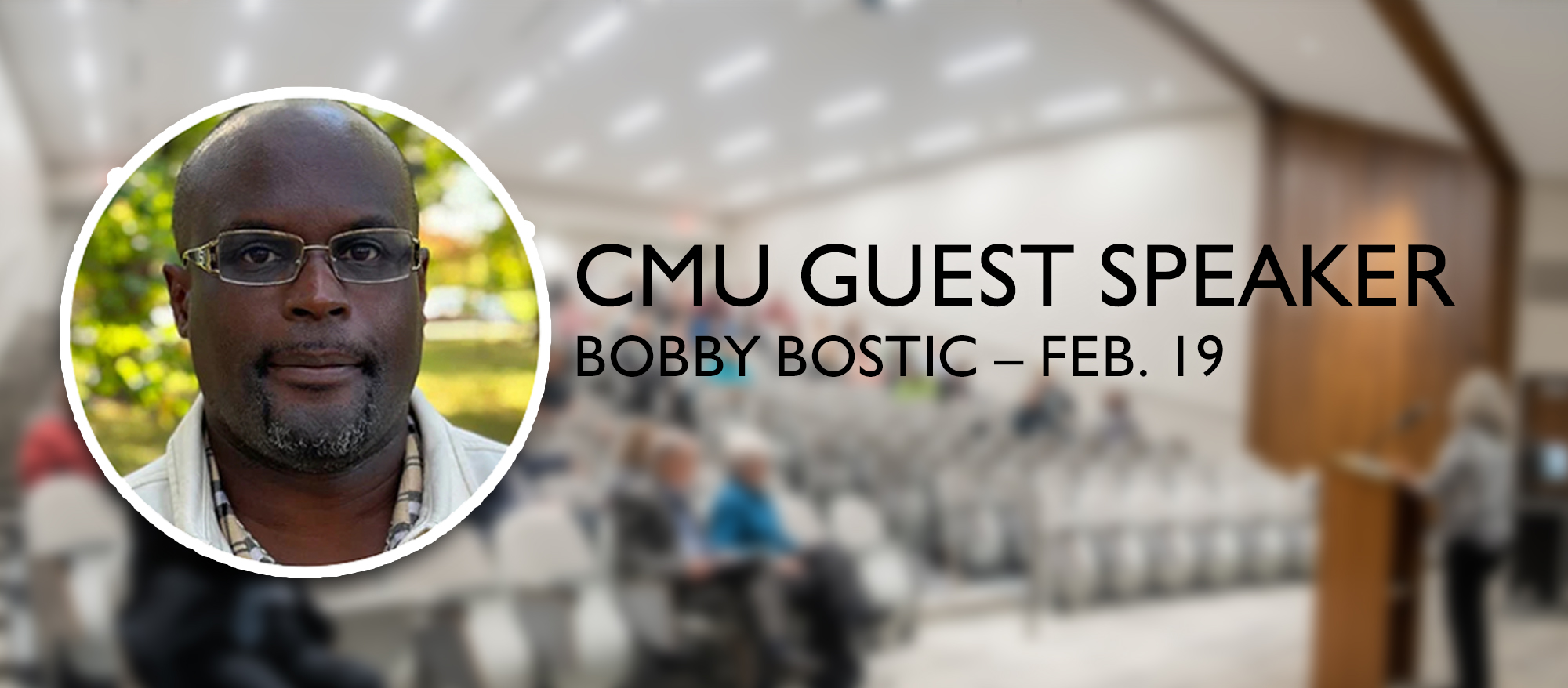 Bobby Bostic speaks to CMU Social Science Division