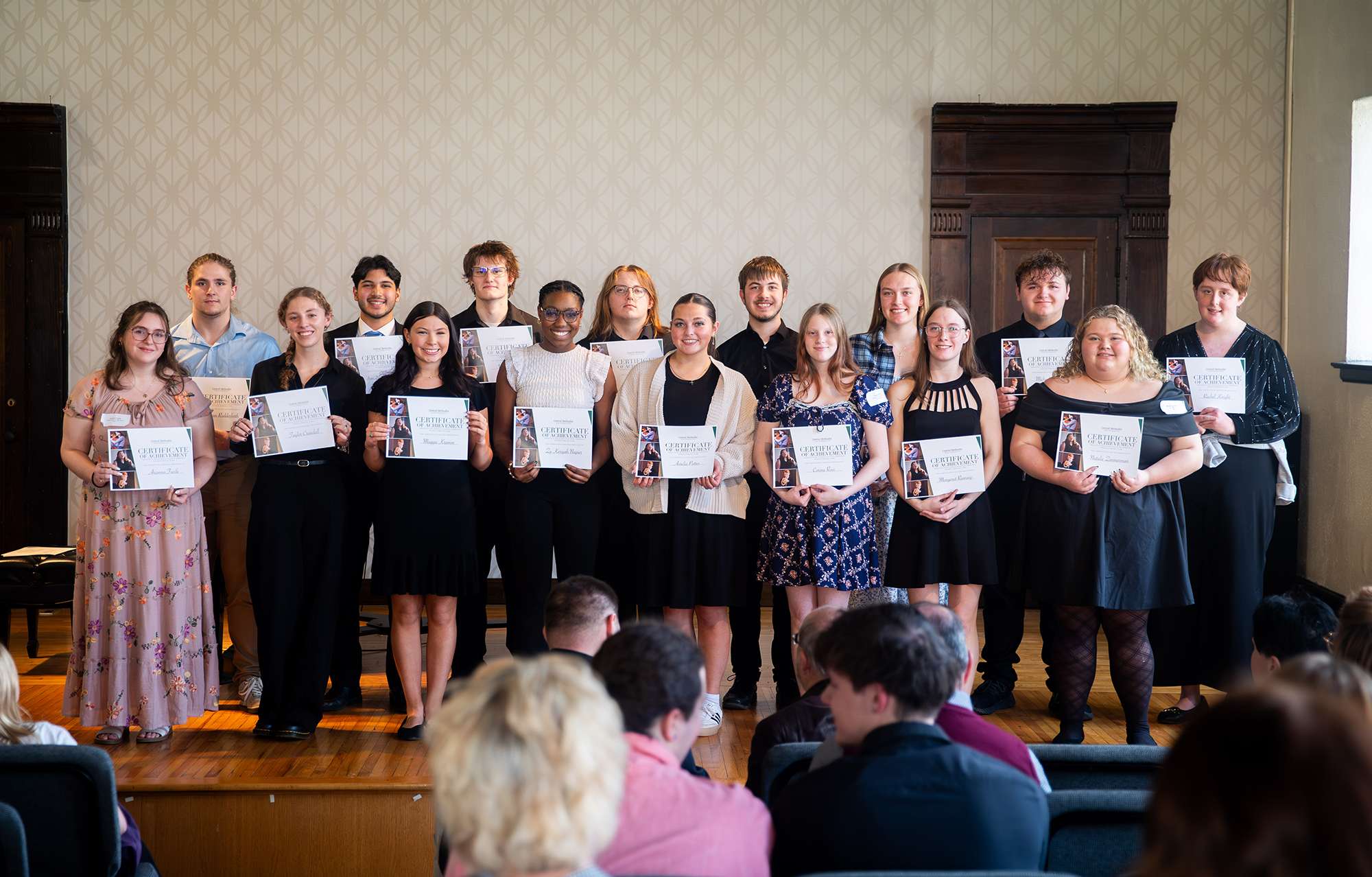 Central's Got Talent participants with scholarship awards