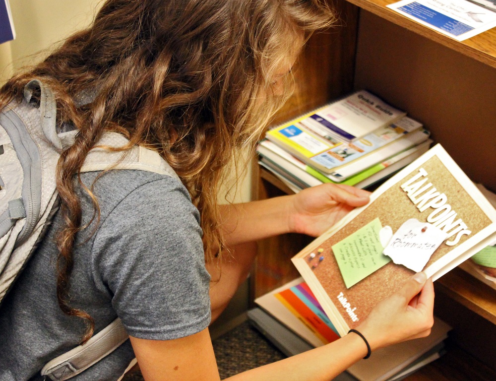 Student at counseling center