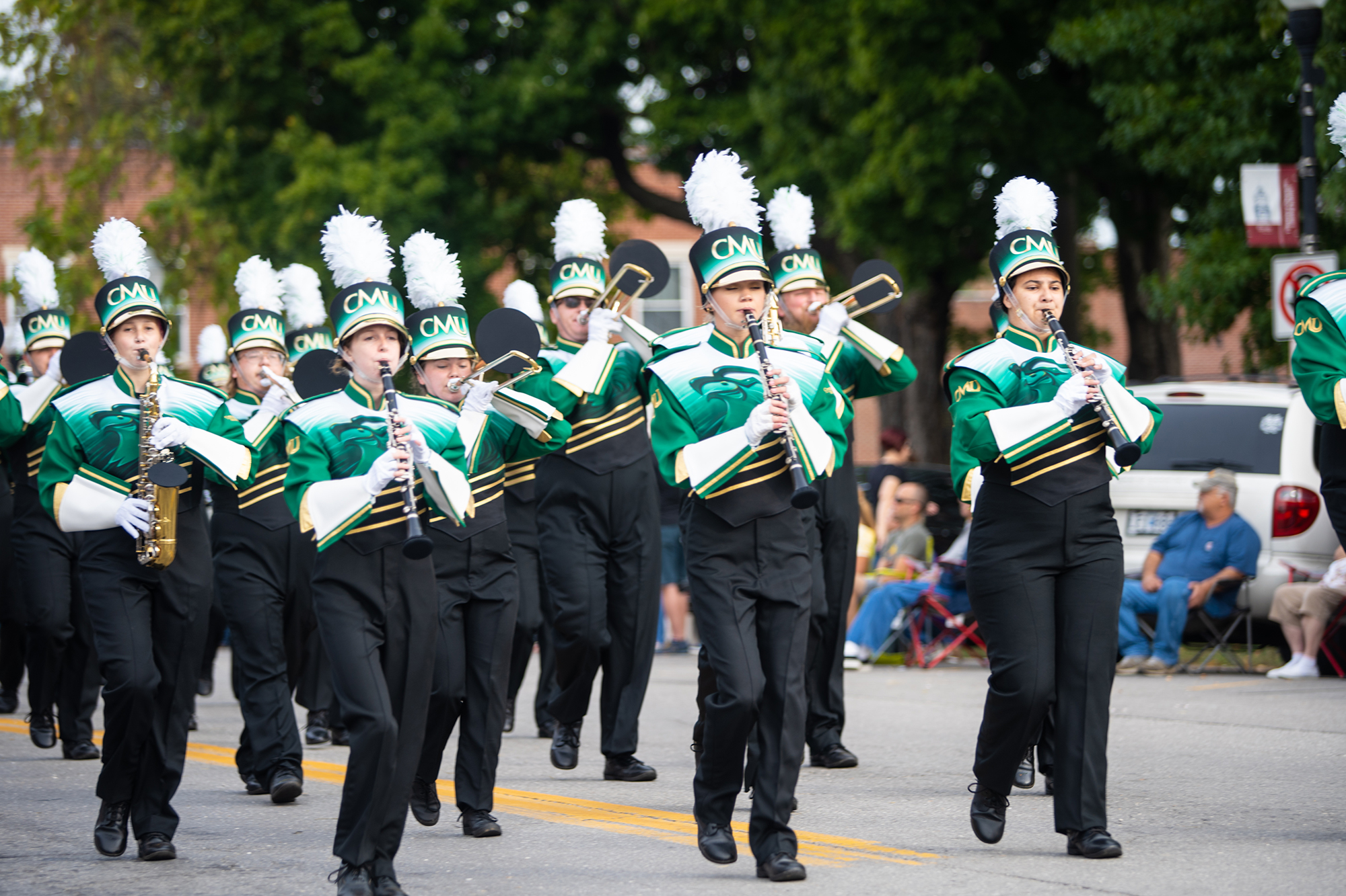 CMU band at 2021 Band Day