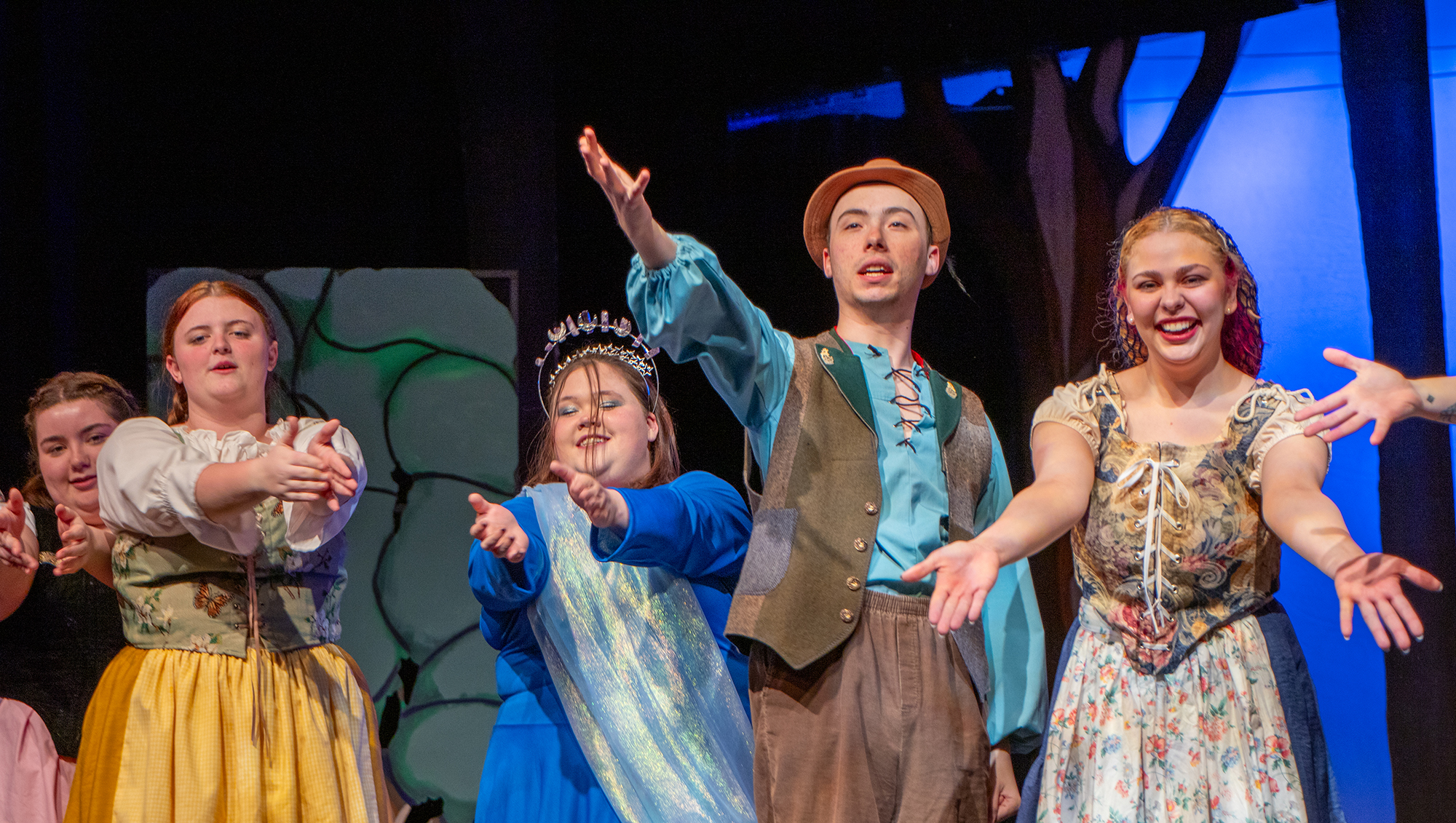 Curtain call at theatre show