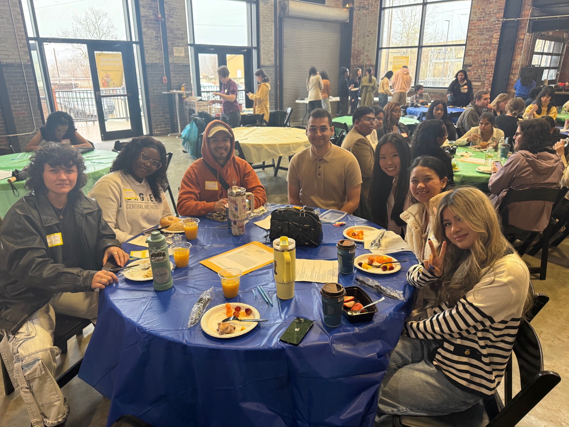 CMU international students at educational event