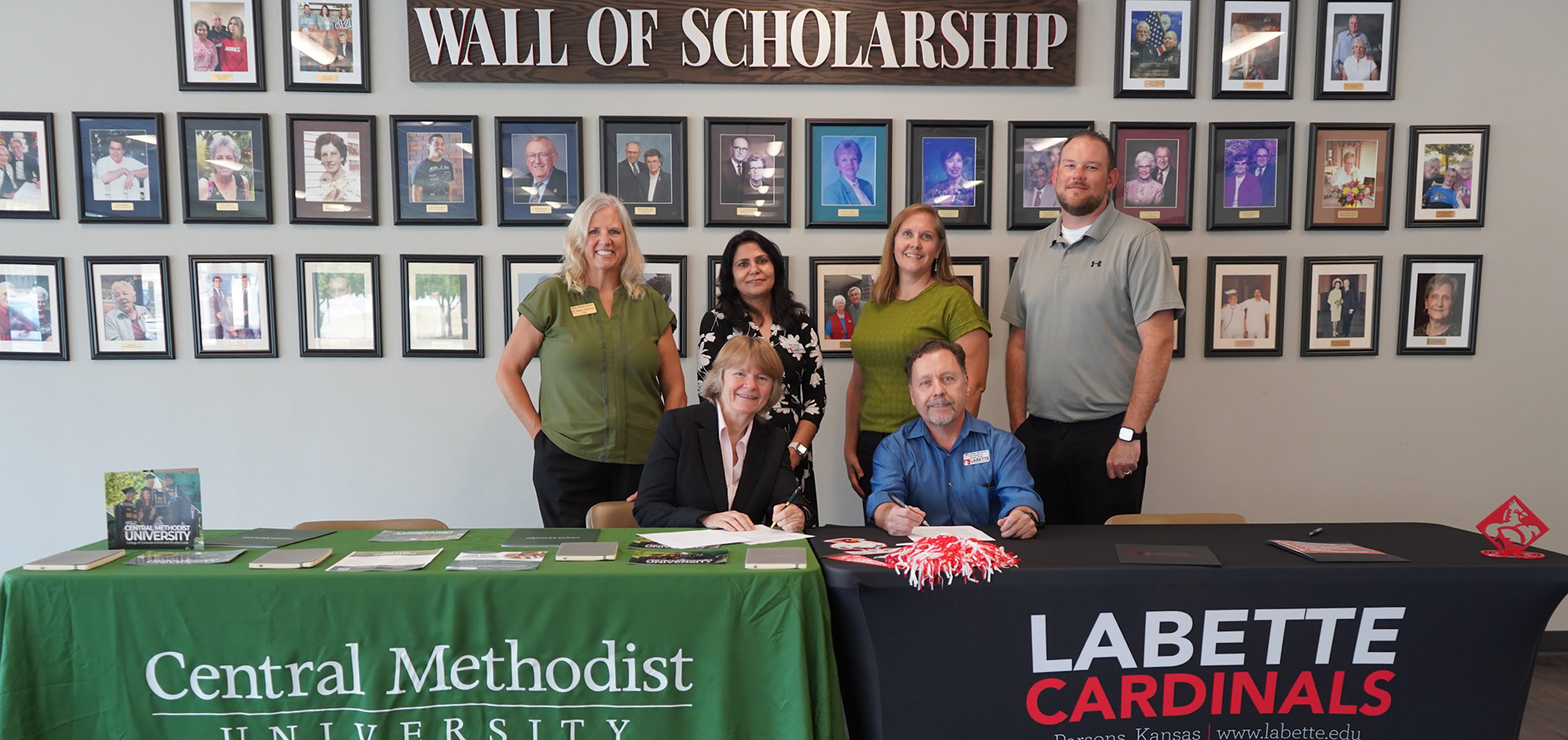 CMU and LCC officials at agreement signing