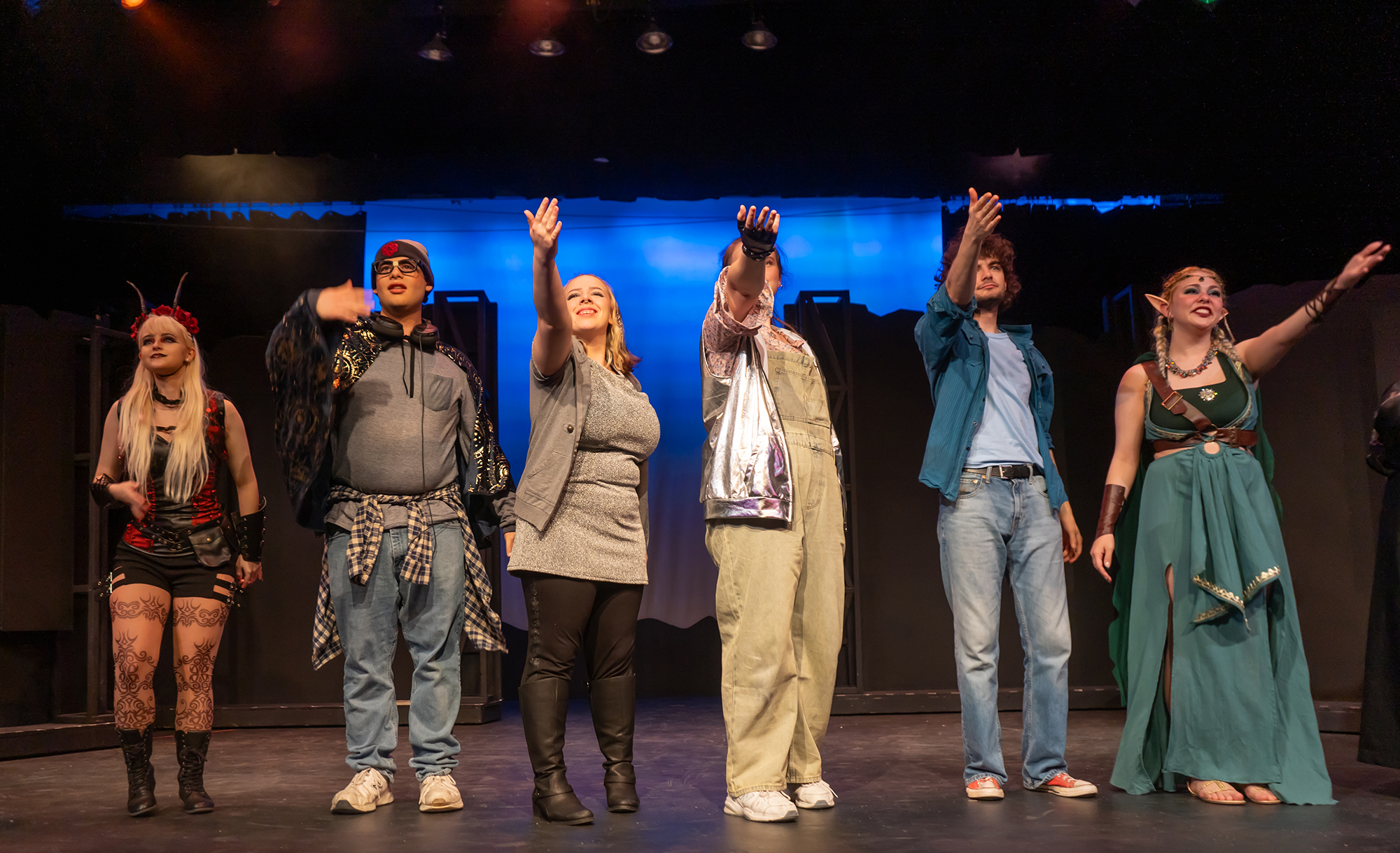 Cast takes a bow after theatre show