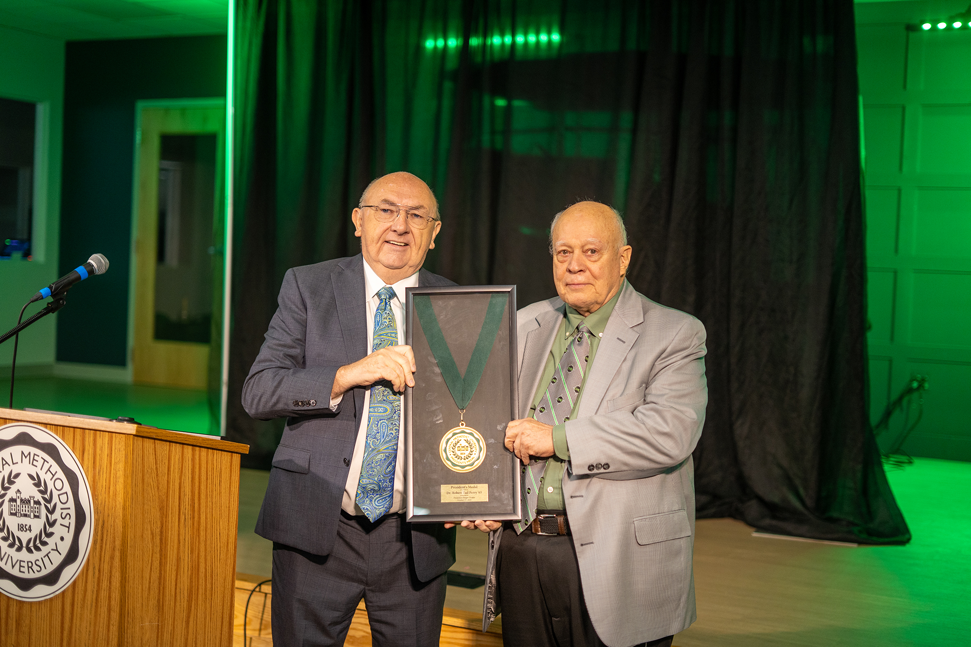 Dr. Roger Drake and Dr. Tad Perry '65