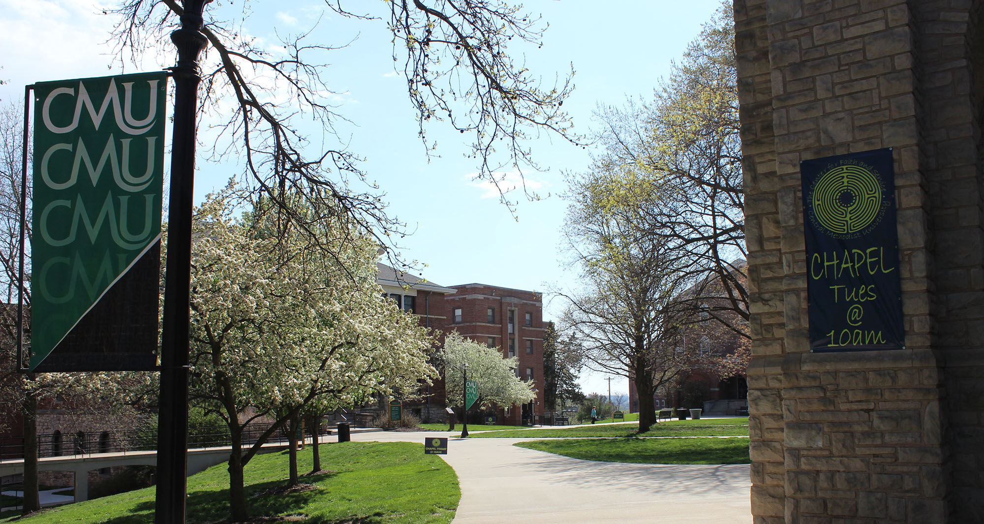 CMU campus in spring