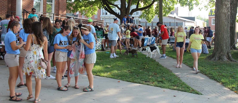Students at Fair on the Square