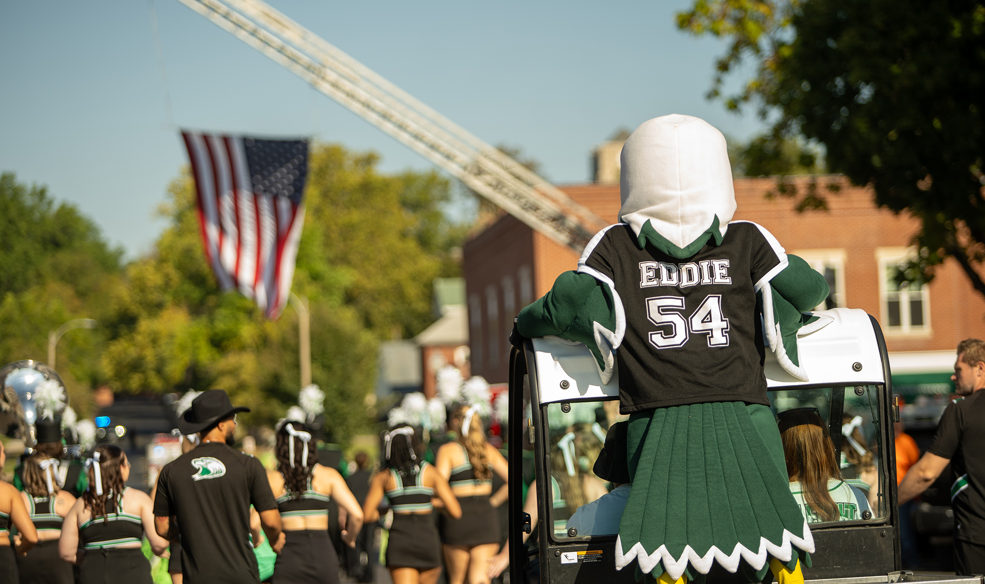 Eddie the Eagle at Homecoming 2024