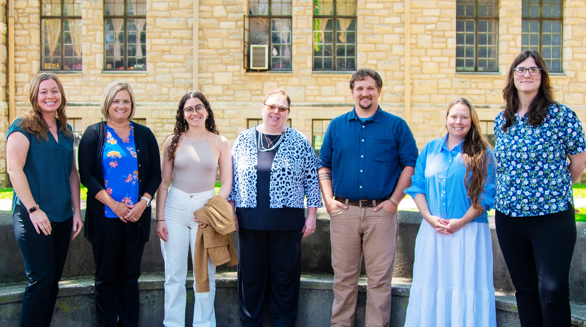 New professors in front of C Bench