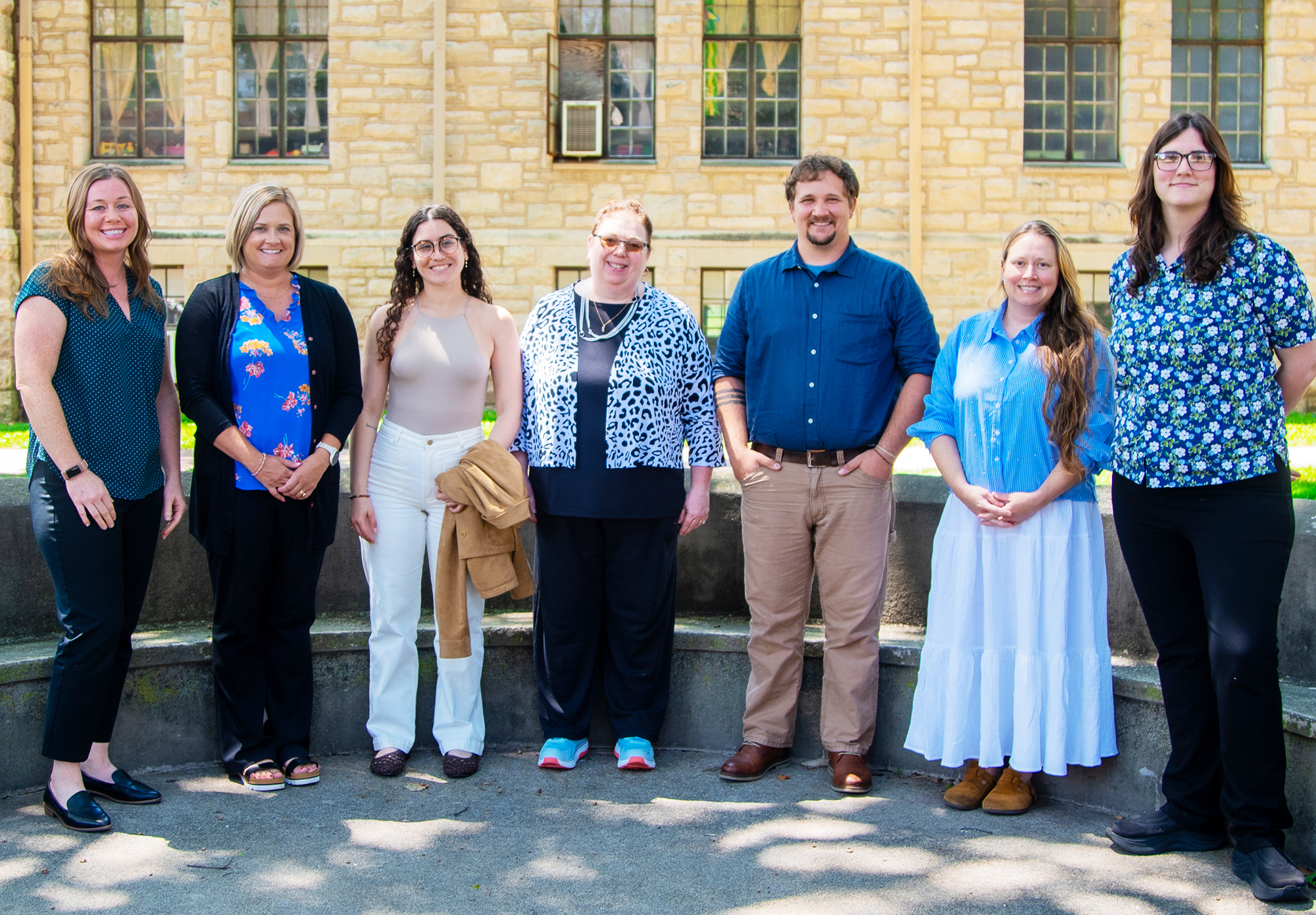 New professors in front of C Bench