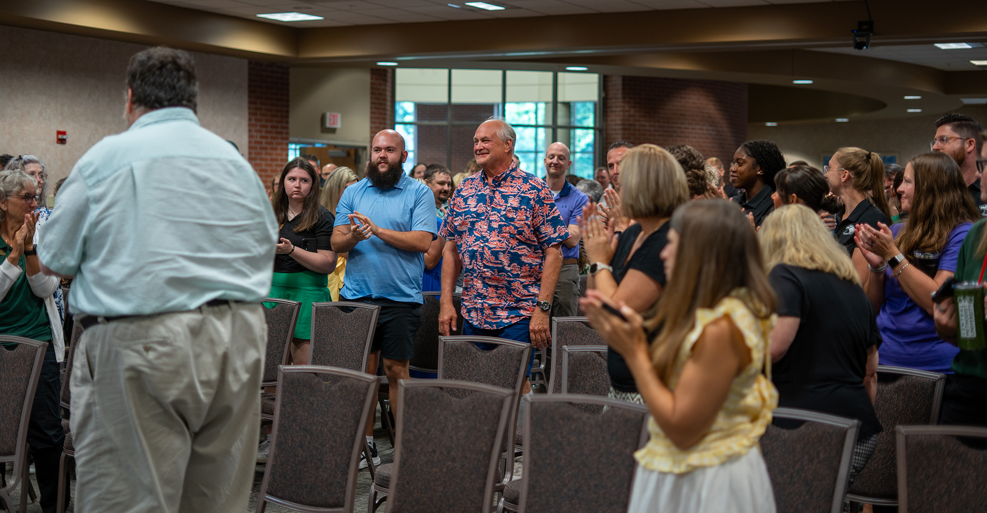 Prof. Greg Thurmon receiving standing ovation